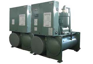 日立螺杆水源热泵机组RHUG120WHZ-E系列安装